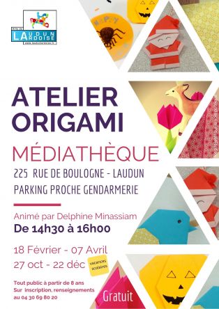 Atelier origami pour enfants et adultes