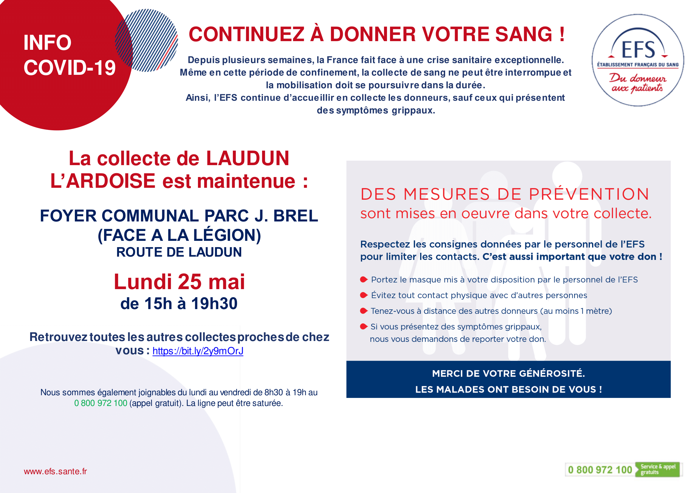 don du sang Newsletter LAUDUN LARDOISE mai 2020 1