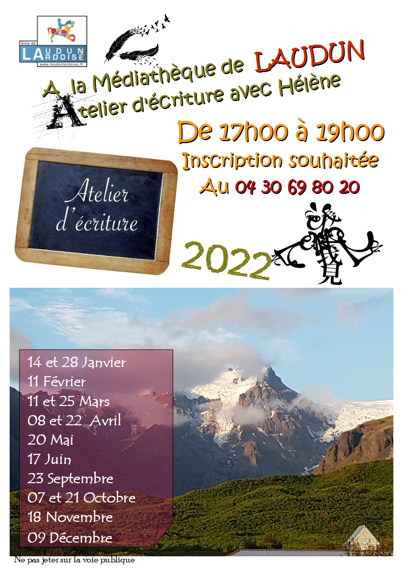 2022 Atelier décriture Laudun 2022