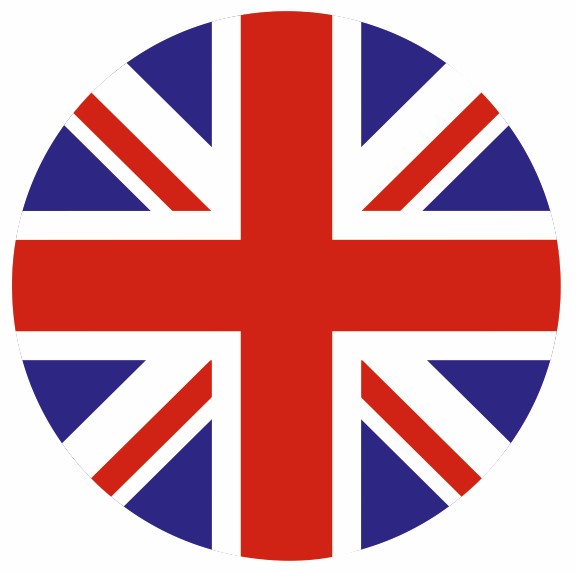 sticker drapeau anglais rond