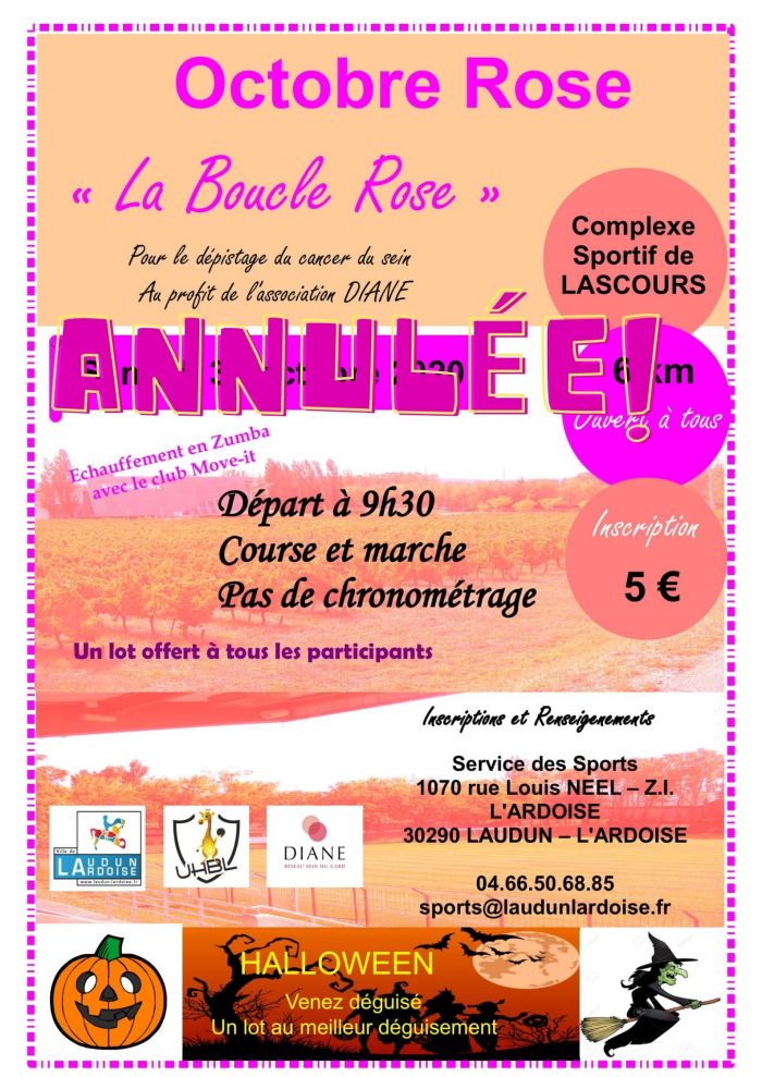 Octobre Rose ANNULÉE