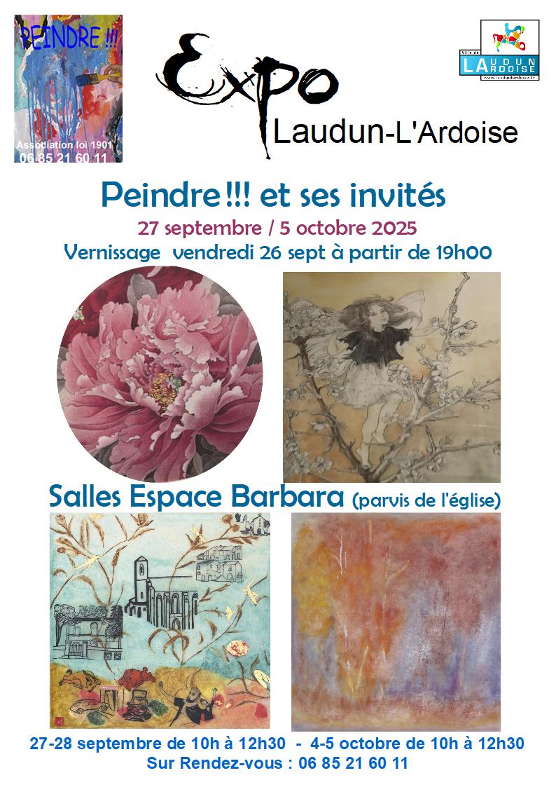 Affiche Expo peindre 2025