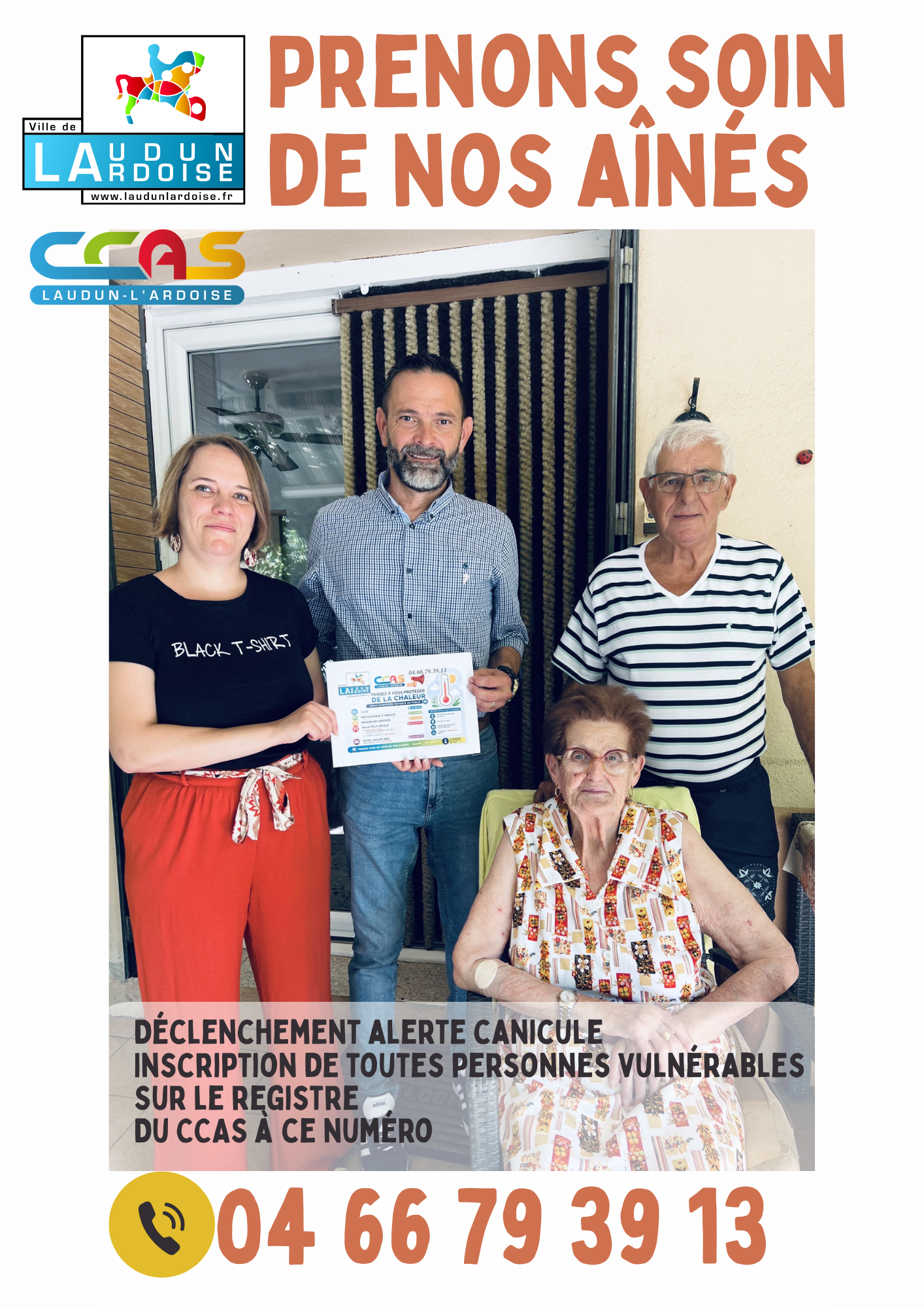 Affiche canicule illustratif coloré 1