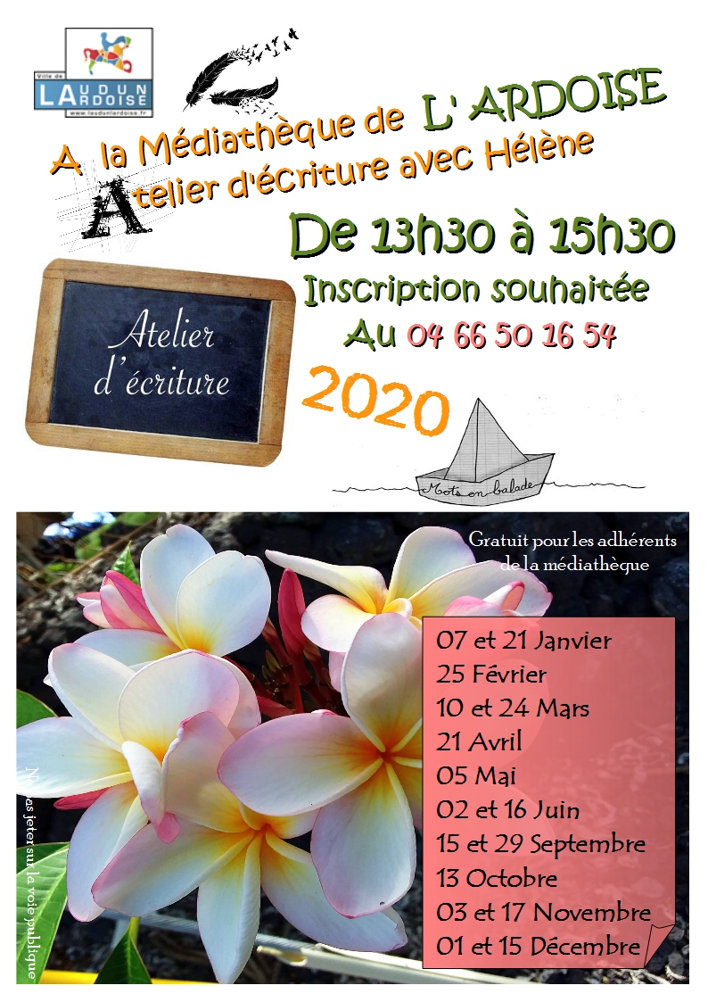 Atelier décriture LArdoise 2020