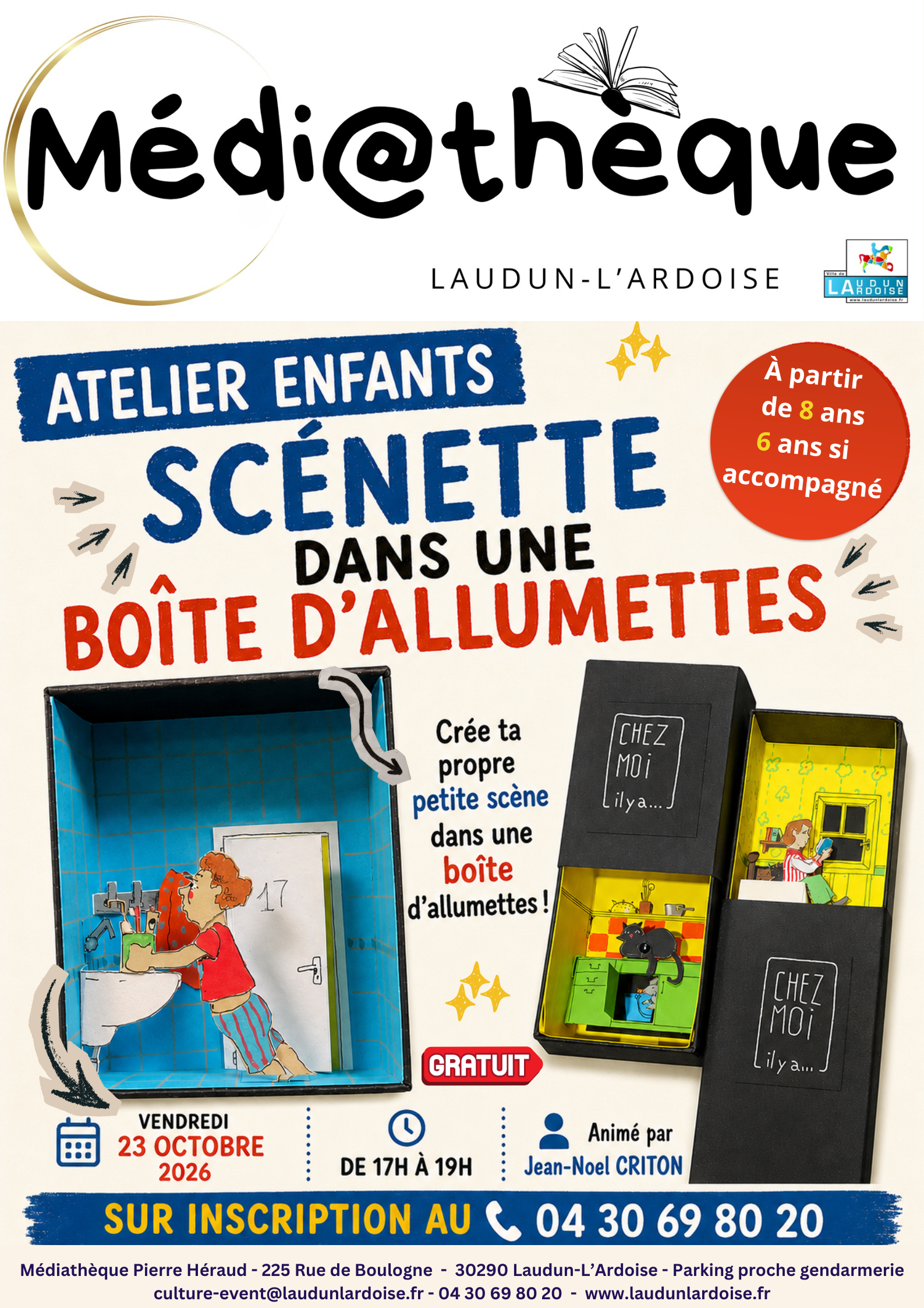 Atelier scénette 23 oct 17h00