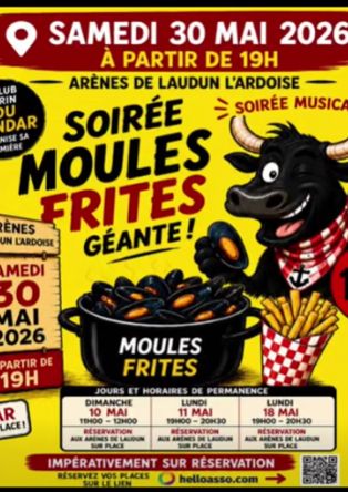 CLUB TAURIN LOU GANDAR : Moules frites