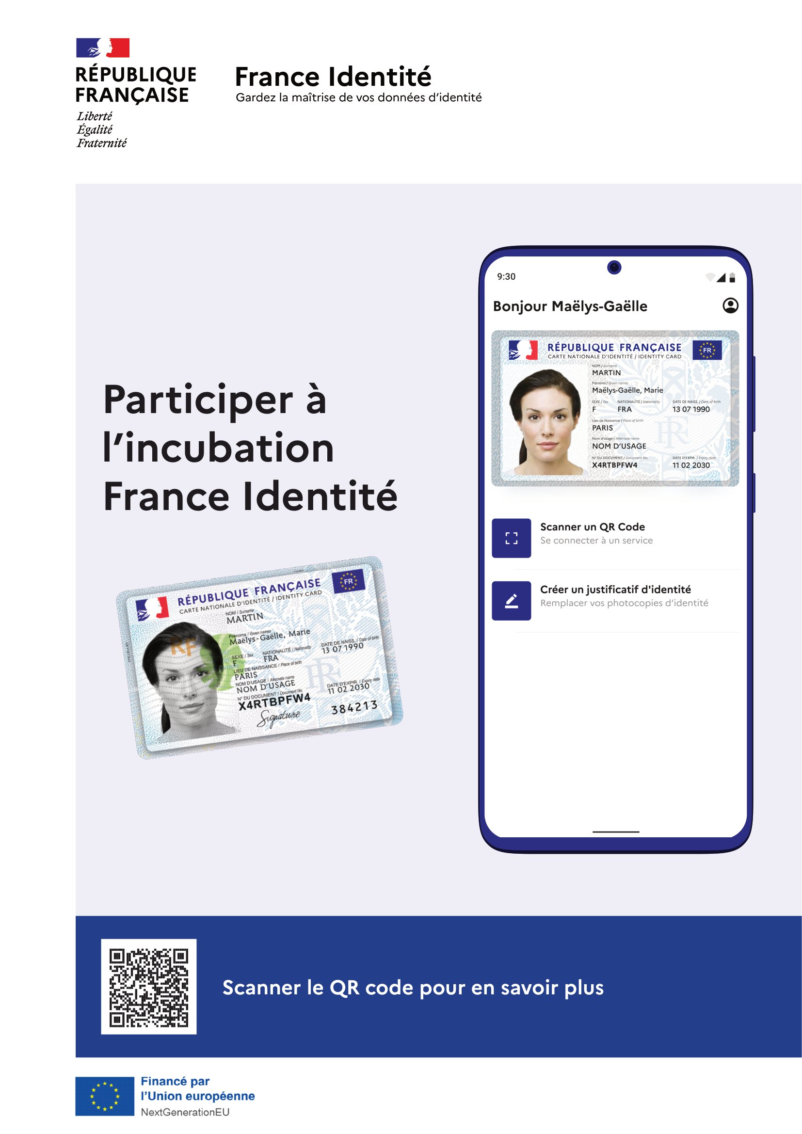 Compte certifié France Identité Affiche