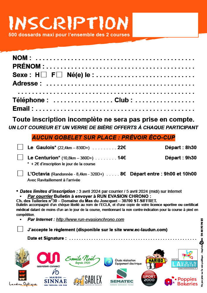 Flyer Les traces de Laudun 2