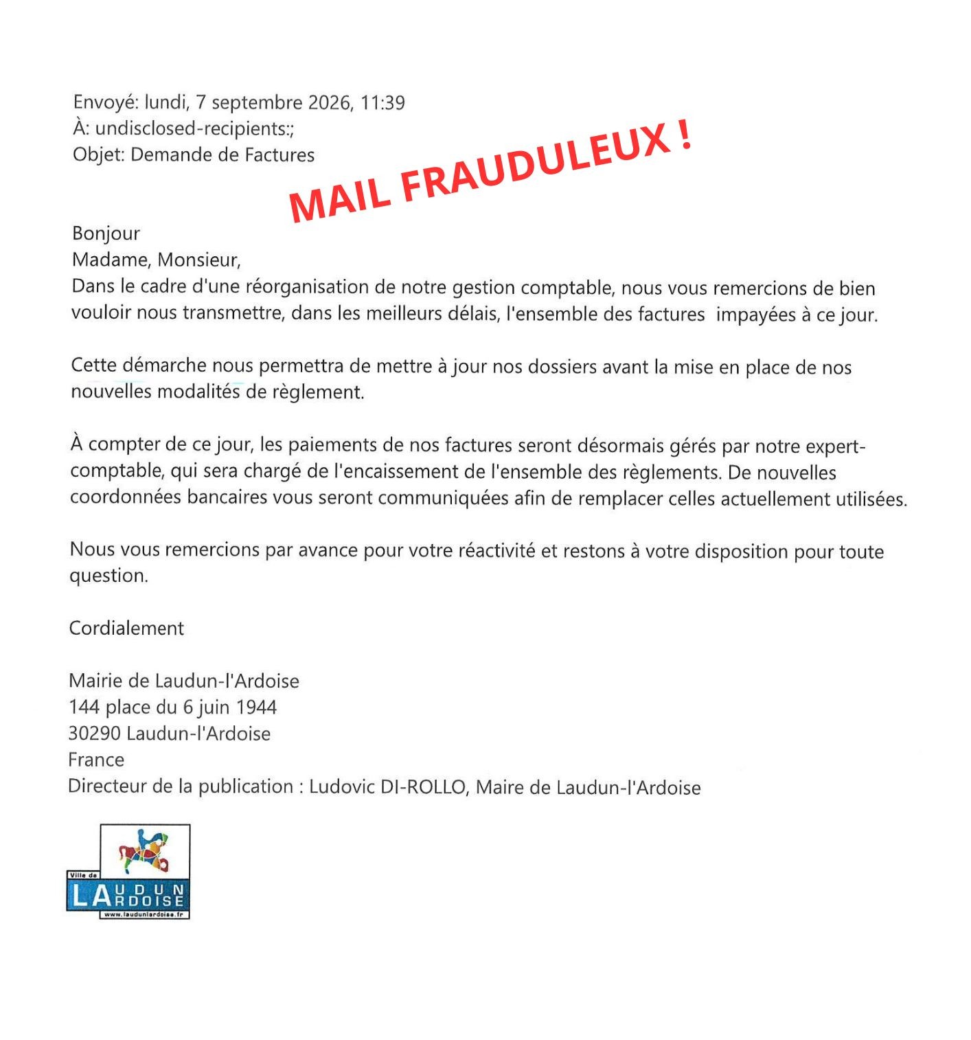 MAIL FRAUDULEUX 1
