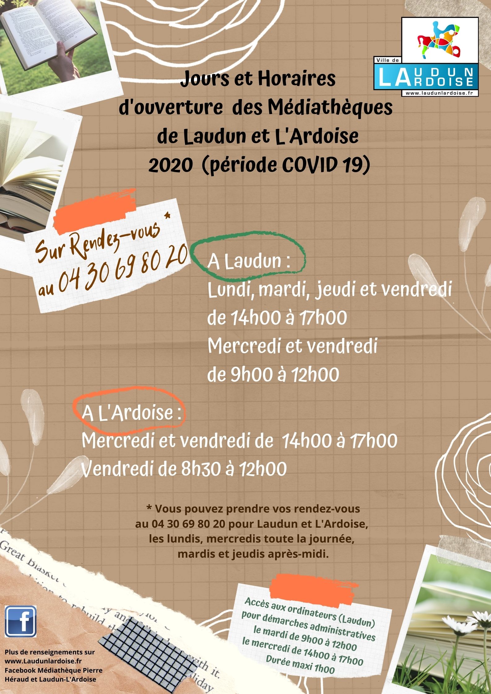 Rentrée ouverture Médiathèque covid 19