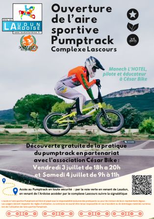 Pumptrack découverte avec César Bike