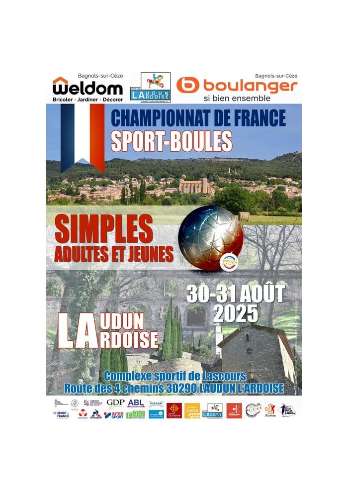CHAMPIONNAT FRANCE SPORT BOULES