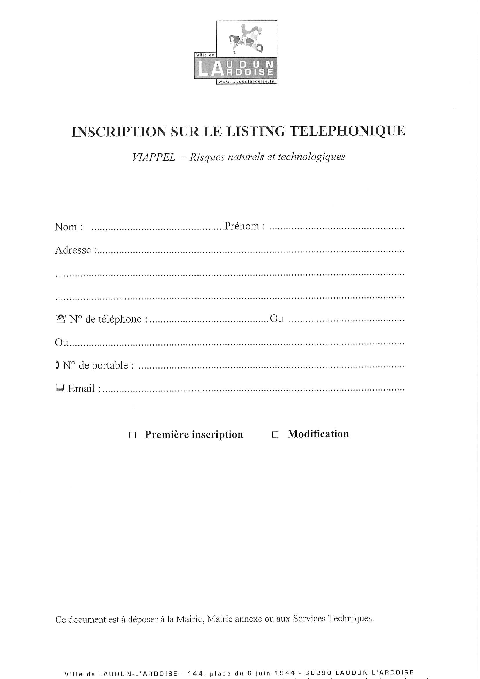 VIAPPEL inscription sur listing 1