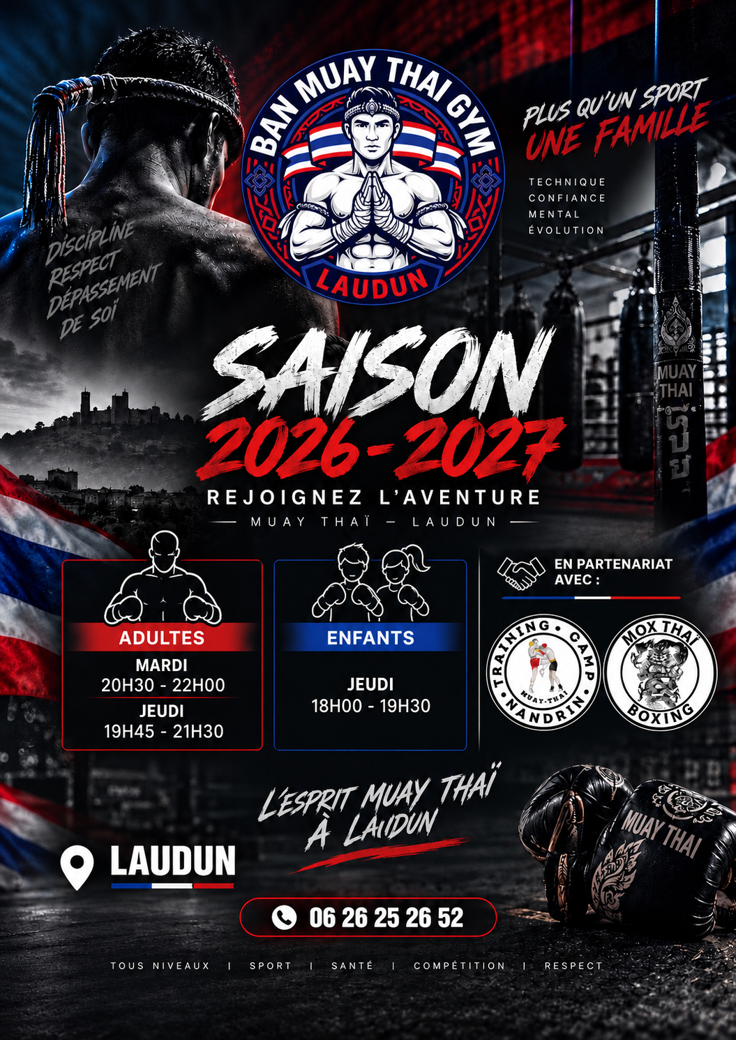 affiche 2026 27 BAN MUAY THAI GYM
