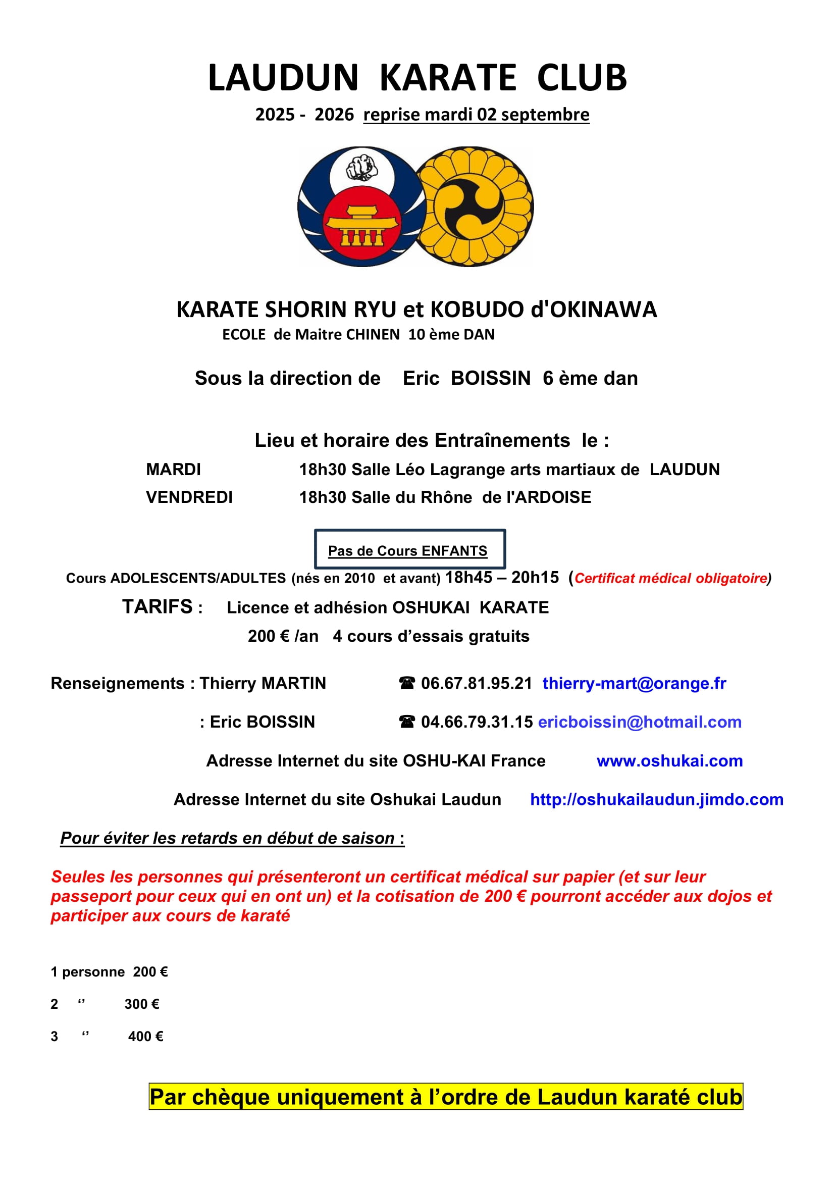 affiche reprise 25 26 LAUDUN 1 1