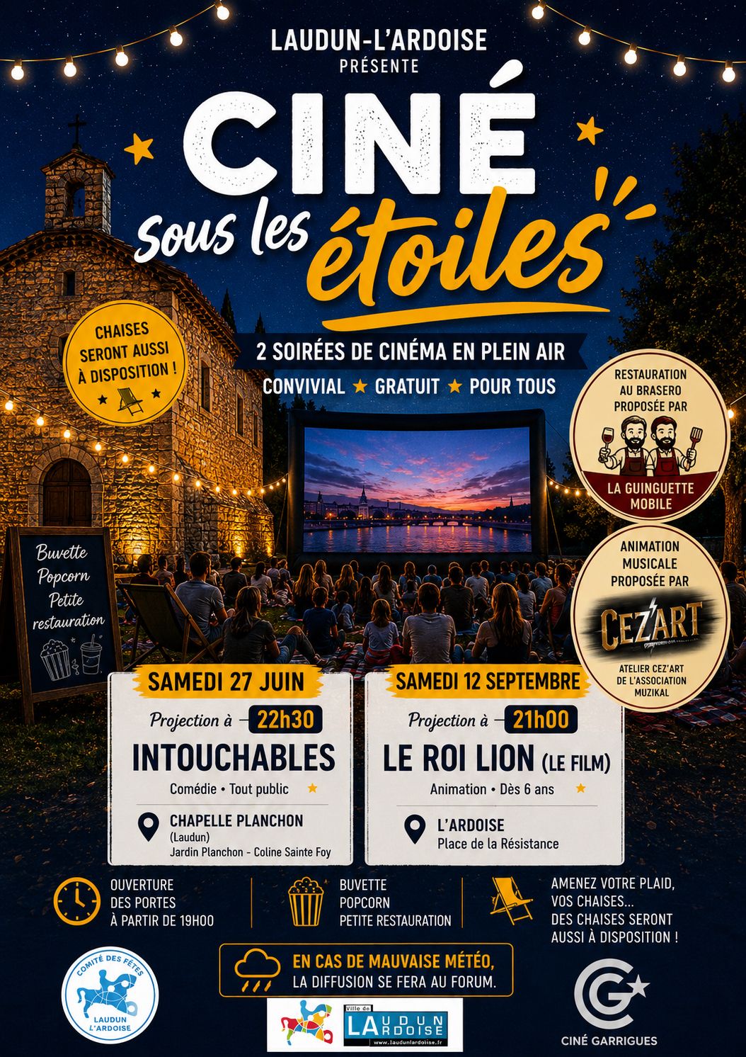 ciné plein air 2026