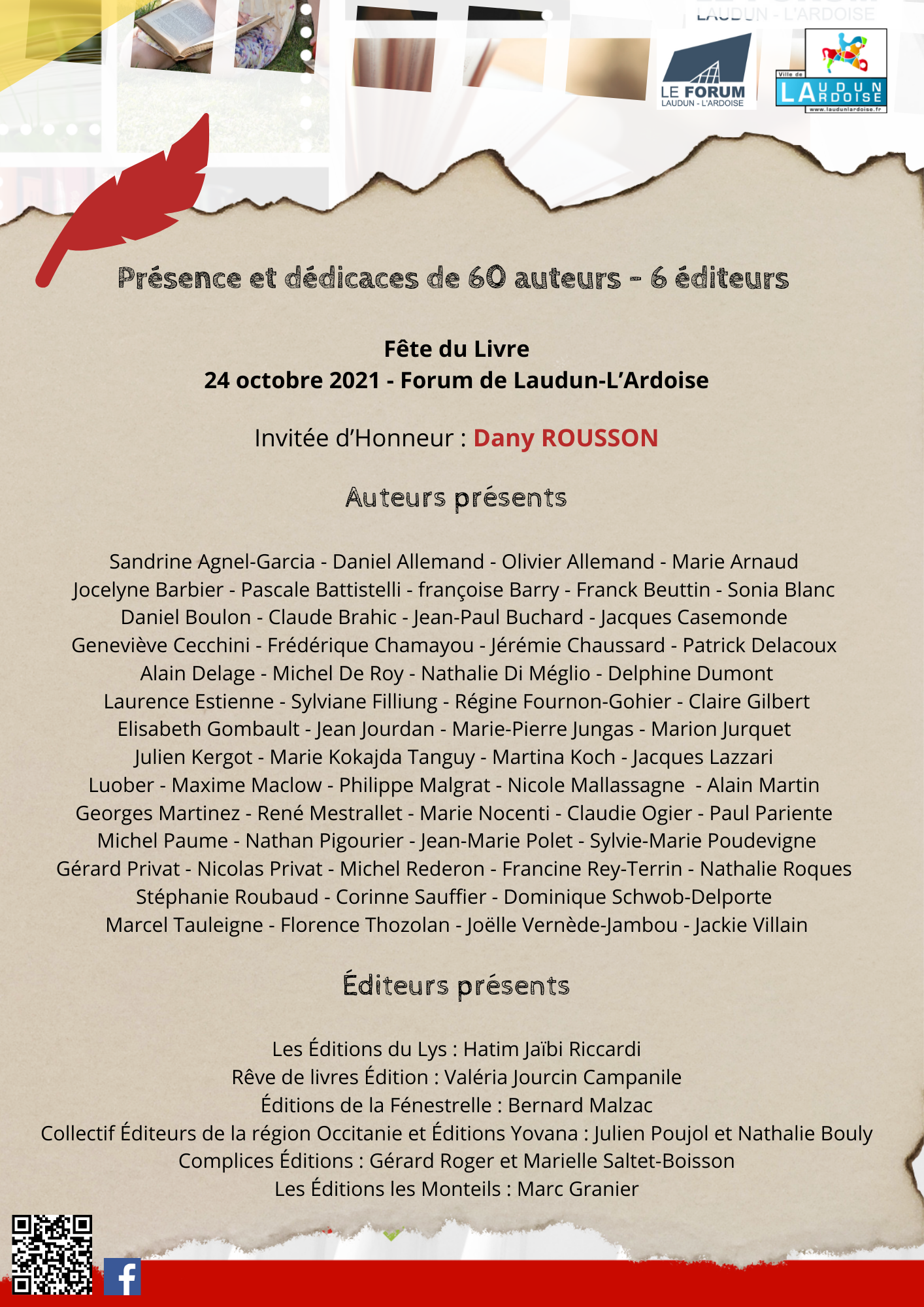 liste auteurs éditeurs 24 oct 2021