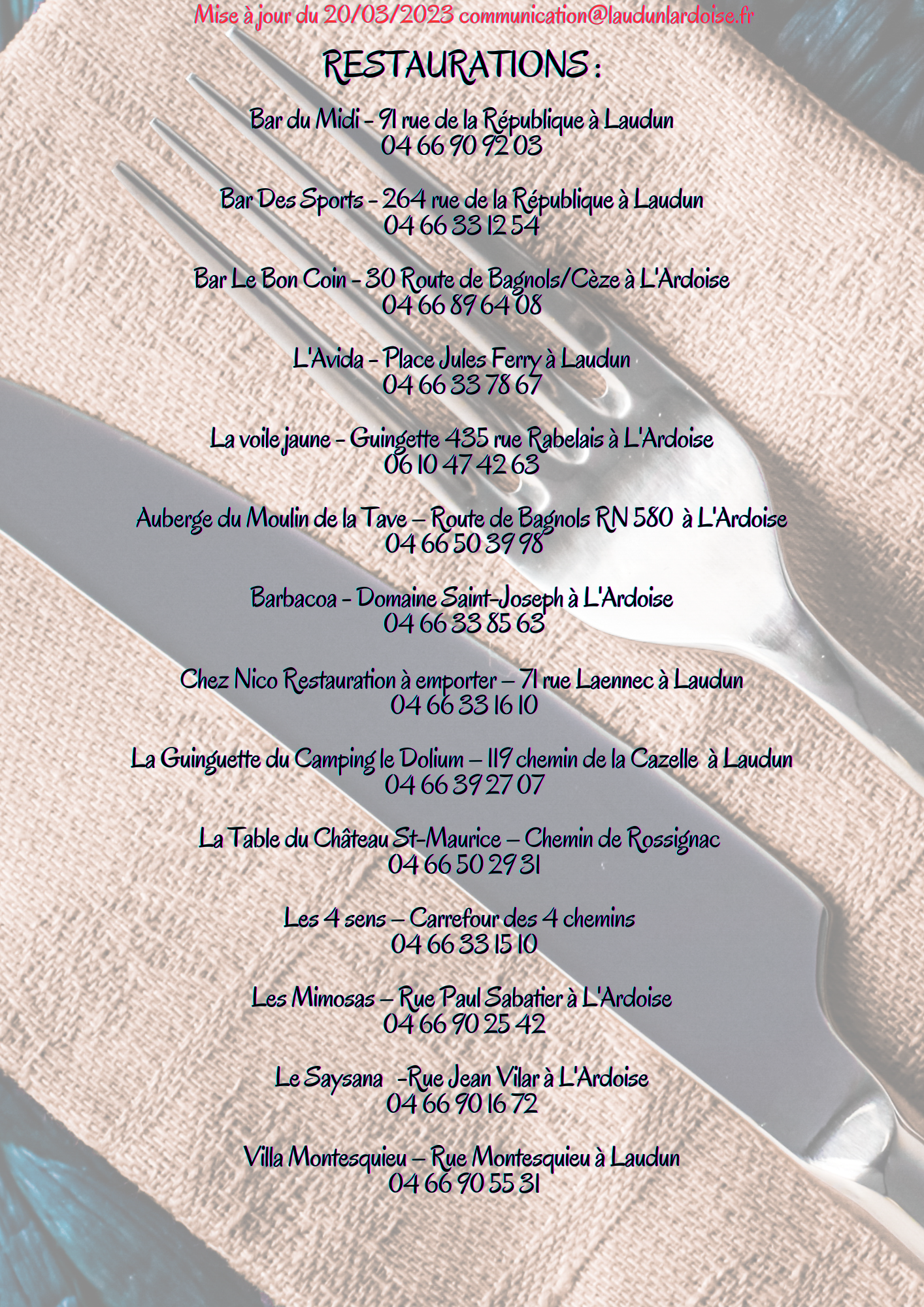 restauration 20 03 2023