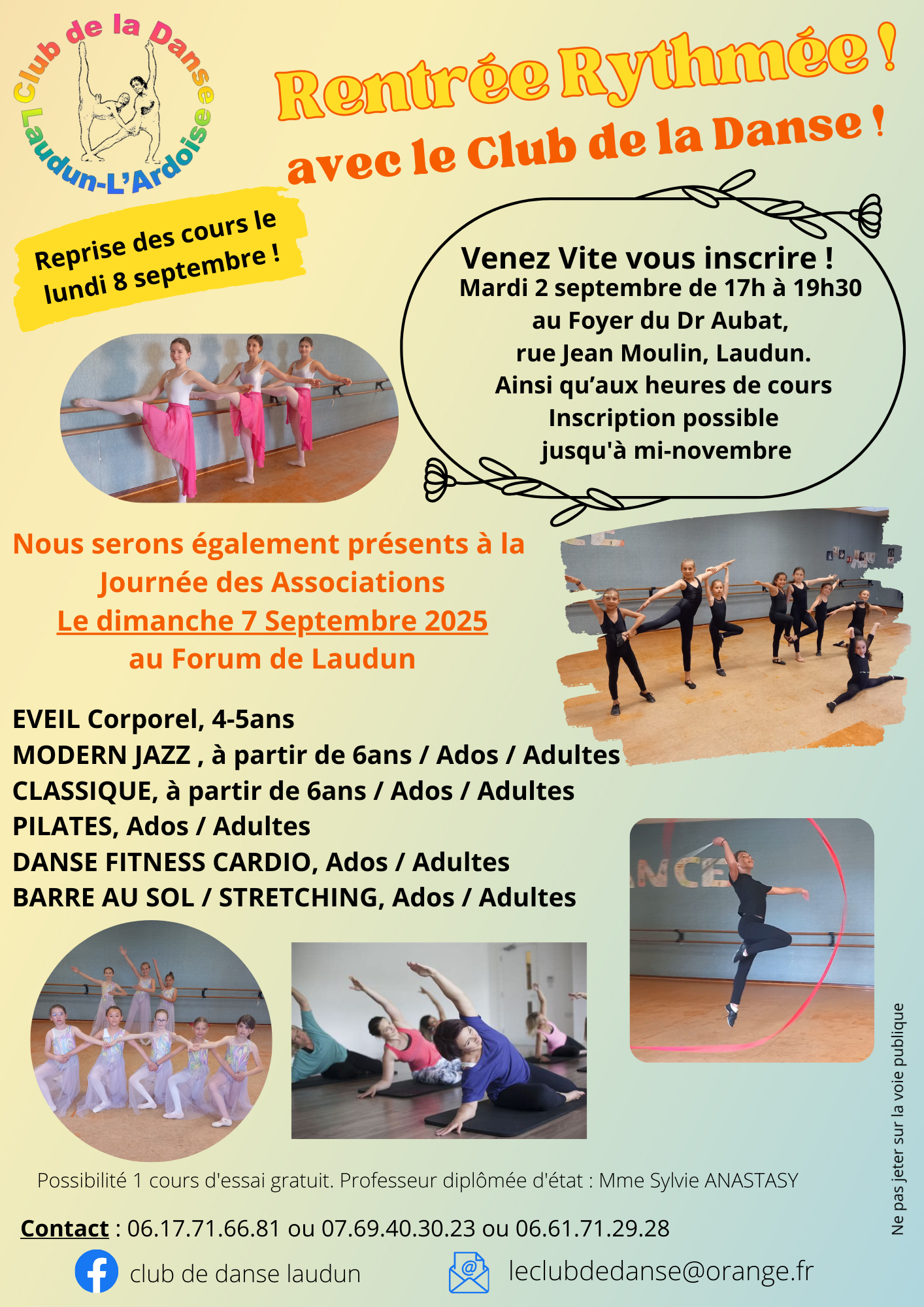 thumbnail Affiche Rentrée club de la Danse