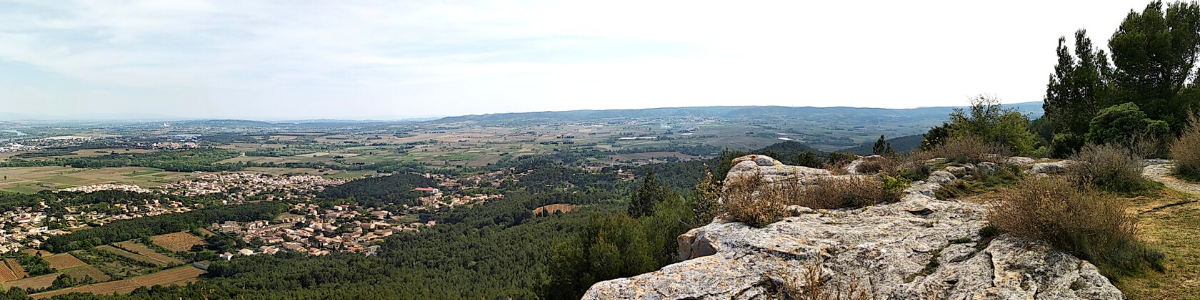 Vue du village au Camp de César